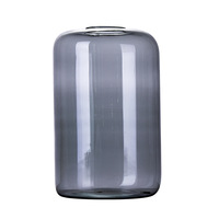 Vase en verre coloré avec logo personnalisé, vente en gros, diffuseur de parfum décoratif, bouteille pour plantes hydroponiques, accessoires de décoration pour la maison