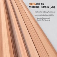 Pelapis Kayu Cedar Merah Barat Tahan Cuaca