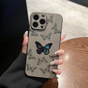 เคสโทรศัพท์แฟชั่นลายผีเสื้อสำหรับ iPhone XS XR 11 12 13 14 15 16 PROMAX ฝาหลังป้องกันการตก - Product Image 5