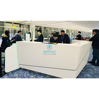 Fournisseur chinois de matériaux de surface de comptoir d'aéroport de qualité supérieure, plaque de surface solide en acrylique sans joint