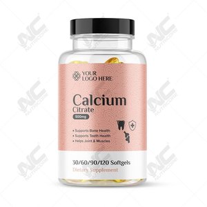 Tabletas de Citrato de Calcio 1000 mg, Marca Nutricore, Suministro Directo de Fábrica, Alta Calidad, Suplemento para el Cuidado de la Salud para Hombres, Gran Venta - Product Image 2