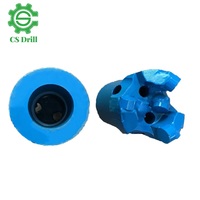 R22 Diamètre 60mm 70mm 90mm 3 Lames Carbure 5mm Alliage PDC Cutter Bits avec Filetage Foret Bouton Bit