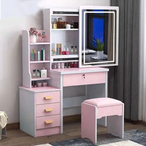 Thiết kế sang trọng LED ánh sáng trượt gương Vanity bảng phòng ngủ bảng điều chỉnh đồ nội thất trang điểm bàn - Product Image 4