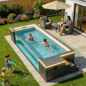 Piscine hors sol en PVC épaissi, structure robuste, piscine de jardin - Product Image 1