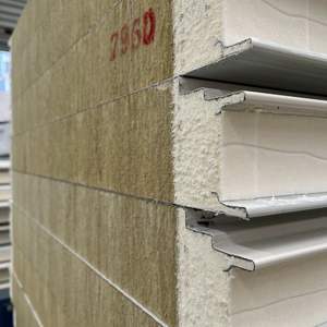 Brandwerende dakpanelen van minerale wol met brandwerende eigenschappen, staalcomposiet sandwichpanelen met rotswol, isolatie, ASTM-geïsoleerde rotswol - Product Image 6