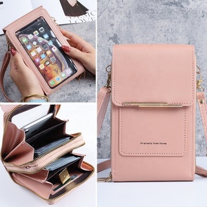 Wholesale Women's PU Leather <b>Wallet</b> <b>Ladies</b> Crossbody Shoulder Touchscreen Mobile Phones Bag Purse for Smartphones - Product Image 2