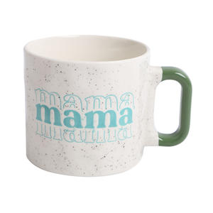 Taza de cerámica con estampado de letras para mamá, la mejor mamá del mundo, tazas de regalo para mamá, diseño moteado, varios colores - Product Image 4