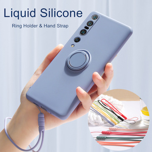 Étui en silicone liquide souple pour Samsung Galaxy S25 S24 S23 S22 <span class=keywords><strong>S21</strong></span> S20 FE Note 10 <span class=keywords><strong>Pro</strong></span> 20 Ultra A32 A52 avec sangle - Product Image 3
