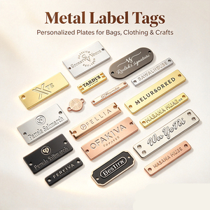 Étiquette de logo 3D personnalisée en métal, design de marque tendance, lettres pour hijab, abaya, foulard, vêtements, vente en gros - Product Image 1