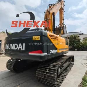 Escavadeira usada Hyundai 220LC, escavadeira usada Hyundai, grande e pesada, 22 toneladas, 20 toneladas, para venda, na Coreia