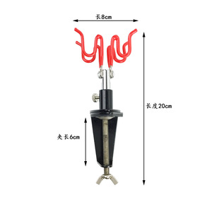 Soporte para aerógrafo con clip de metal, soporte para dos bolígrafos, herramienta de almacenamiento portátil para pintura artística - Product Image 4