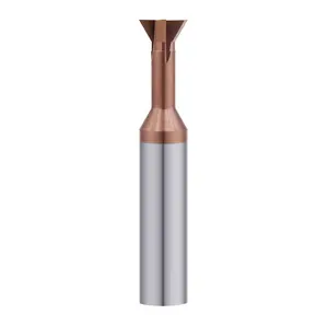 Dovetail slot Tungsten steel 30 degree 60degree 45degree milling cutter solid carbide chamfered NC tungsten plating