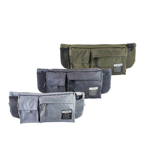 Sac banane imperméable en nylon pour sports de plein air, course à pied, jogging, moto, avec poches zippées, personnalisable, unisexe, motif lettre tendance - Product Image 1