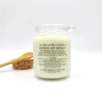 Bougie de massage personnalisée en cire de soja parfumée, soin corporel, aromathérapie, bougie en pot, huile de massage relaxante pour spa
