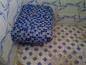 Banc <span class=keywords><strong>de</strong></span> <span class=keywords><strong>douche</strong></span> robuste XPS avec maille en fibre <span class=keywords><strong>de</strong></span> verre et ciment polymère Durable Core XPS Boards Product Shower Bench - Product Image 3