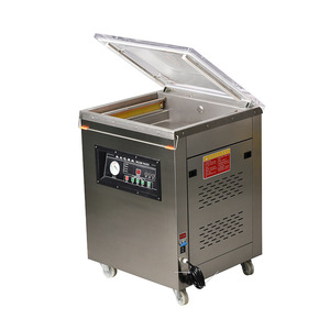 Machine d'emballage alimentaire sous vide semi-automatique en acier inoxydable DZ-360 420 520 620 avec coupeur intégré, largeur de scellage de 32 cm - Product Image 1