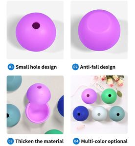 Ice Cube Tray Diy Single Case Silicone Ice Moulds Whiskey Wine Cocktail Ice Cube Ball Maker - Product Image 4