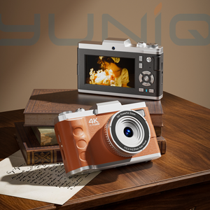 กล้องดิจิตอล Yuniq Kids 4K HD รุ่น M11 พร้อมหน้าจอ 3.0 นิ้ว บันทึกภาพแบบคู่ 16 เท่า ดีไซน์ย้อนยุค แฟลชในตัว สีชมพู ลายเจ้าหญิง - Product Image 1