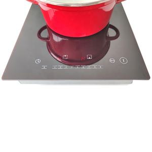 Table de cuisson à induction en verre céramique à 2 brûleurs intégrés, cuisinière infrarouge verticale 3000W - Product Image 1