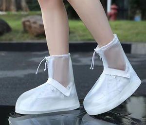 Thickened Mid-Size Waterproof Shoe Covers Wear-Resistant Men's Women's Shoe Covers Washable Non-Slip Rain Shoe Covers Outdoor We - Product Image 1