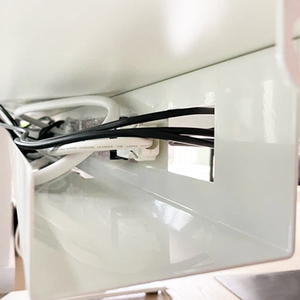 מתחת למגש ניהול כבלים לשולחן מחשב מחזיק חוט כבל מסלול רכבת מתחת למארגן כבלים לשולחן - Product Image 4