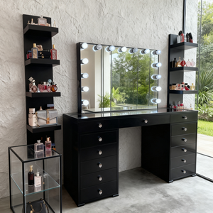Table <span class=keywords><strong>de</strong></span> Maquillage Professionnelle Moderne avec Miroir et Tiroirs, pour Usines <span class=keywords><strong>de</strong></span> Meubles - Product Image 6
