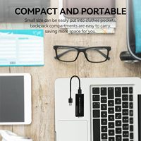 Adaptador USB 3.0 a SFP Gigabit Ethernet - Mini Tarjeta de Interfaz de Red Compatible con Windows/macOS/Linux, Full/Half Duplex