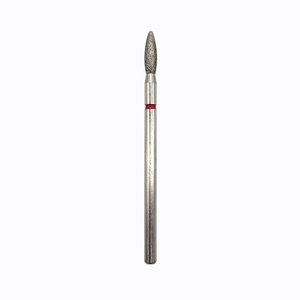 Fraise diamantée en forme de flamme de 2,5 mm (3/32 pouces) pour manucure, fraise de sécurité pour cuticules, pour salon de manucure, fraise diamantée pour perceuse à ongles électrique - Product Image 2