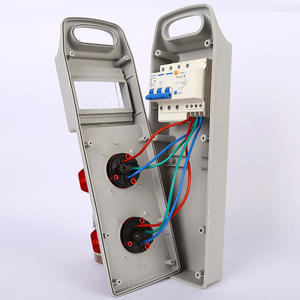 Caja de distribución de energía industrial bifásica portátil ABS impermeable con enchufe industrial para aplicaciones industriales - Product Image 3