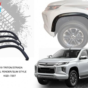 Guardabarros de Protección ABS Negros de Alta Calidad KQD, 4 Piezas/Juego, para Mitsubishi Triton L200 2019, Diseño Deportivo, Modelo KQD-7207, Venta al Por Mayor - Product Image 3