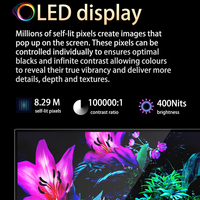 Écran portable pour ordinateur portable, moniteur tactile OLED anti-lumière bleue 4K 60 Hz, 15,6/17 pouces, extension d'écran portable