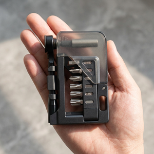 Kit d'outils de réparation de vélo portable 12-en-1 avec <span class=keywords><strong>clé</strong></span> à cliquet en acier Cr-V pour l'entretien des VTT, des vélos de route et l'assemblage à domicile - Product Image 2