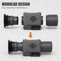 Monoculaire de vision nocturne Patrol avec zoom IA 5X et laser IR 850nm pour le camping – Appareil tout-en-un – En stock