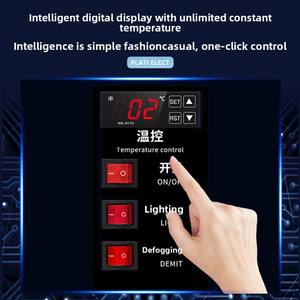 <span class=keywords><strong>Vitrine</strong></span> <span class=keywords><strong>verticale</strong></span> commerciale de mousse et de dessert de bureau réfrigérée pour le stockage de fruits de nourriture cuite de sushi de pâtisserie - Product Image 6