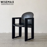 WISEMAX Nouveau chinois moderne chaise de salle à manger en bois massif type G fauteuil à dossier en arc de haute qualité chaise de salle à manger d'hôtel maison