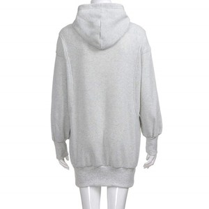 <span class=keywords><strong>Sudadera</strong></span> con capucha personalizada para <span class=keywords><strong>mujer</strong></span>, <span class=keywords><strong>de</strong></span> cuello alto <span class=keywords><strong>Sudadera</strong></span> con capucha, <span class=keywords><strong>sudadera</strong></span> fija, pulóver, Tops ajustados con bolsillo <span class=keywords><strong>de</strong></span> parche, vestido con capucha - Product Image 3