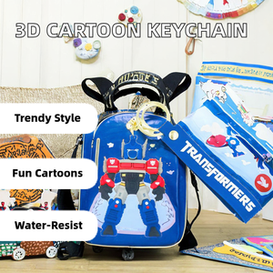 <span class=keywords><strong>Transformers</strong></span> mignons transfrontaliers <span class=keywords><strong>Optimus</strong></span> Prime Figurines 3D comme porte-clés de voiture, ornements suspendus, articles cadeaux. - Product Image 3