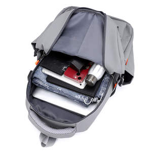 Custom Waterproof Pu <b>Backpack</b> <b>Large</b>-capacity Casual Business Travel Bag Men's Women's Computer Bag School Zipper Letter - Product Image 4