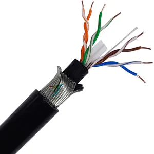 Outdoor SWA Armoured U/FTP Cat 6 Lan Cable cat6 ethernet lan cable direct buried