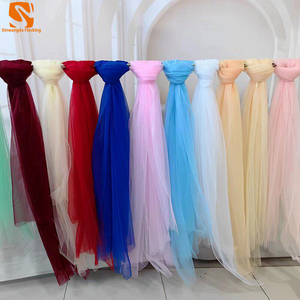 Tissu en <span class=keywords><strong>tulle</strong></span> léger 100% polyester, voile transparent pour arche de mariage, drapé, robe longue d'été, <span class=keywords><strong>jupe</strong></span>, nappe, décoration de fête - Product Image 1