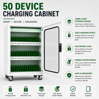 Station de recharge de téléphone haute capacité avec 50 compartiments pour un rangement organisé des smartphones, la recharge et la gestion quotidienne