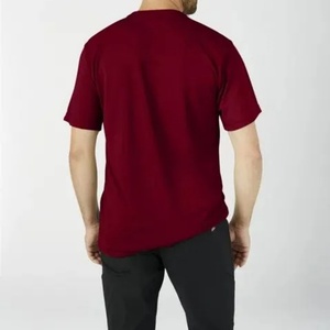 T-shirt pour homme en gros avec poche, col rond, coupe ample, respirant, manches courtes, polyester/coton, anti-plis et séchage rapide - Product Image 2