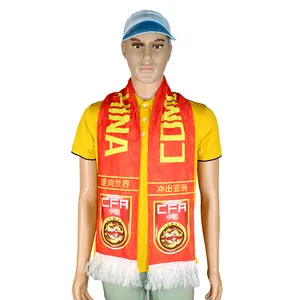 digital printing soccer fans scarves polyester football team sport club fan scarf