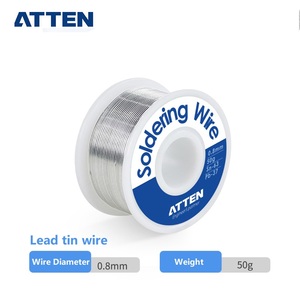 Alambre <span class=keywords><strong>de</strong></span> soldadura <span class=keywords><strong>de</strong></span> plomo <span class=keywords><strong>de</strong></span> <span class=keywords><strong>estaño</strong></span> 63/37, 0,5mm, 0,8mm, 1,0mm - Product Image 3