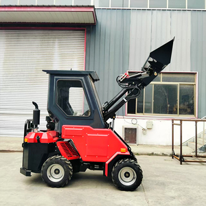 Pengiriman pabrik 1T <span class=keywords><strong>Mini</strong></span> teleskopik kompak pemuat tinggi Minicargador dengan 4 roda penggunaan pertanian hidrolik untuk dijual - Product Image 3