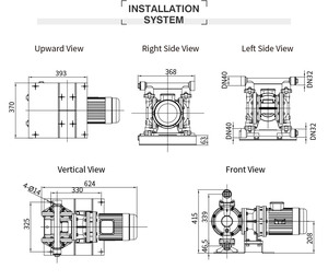 GODO DBY3S-40Q Wear Proof High Nodular Cast <b>Iron</b> Diaphragm Pump - Product Image 2