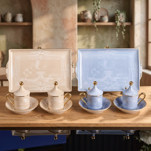 Juego de Taza y Platillo de Porcelana con Diseño de Elefante, Estilo Nórdico de Lujo, Moderno, Ecológico, de Alta Calidad, con Logotipo Personalizado - Product Image 2
