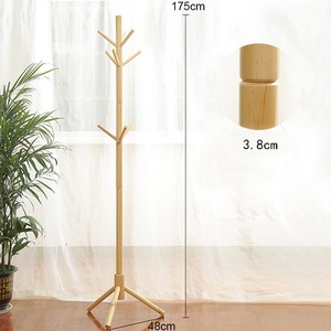 Casa de madera maciza muebles de <span class=keywords><strong>pie</strong></span> ropa portátil rama abrigo Rack de almacenamiento - Product Image 2