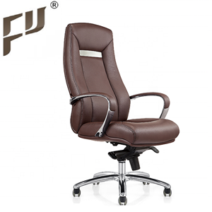 <span class=keywords><strong>Chaise</strong></span> de <span class=keywords><strong>bureau</strong></span> de direction pivotante traditionnelle FURICCO à dossier haut en cuir véritable avec mécanisme synchronisé - Product Image 4