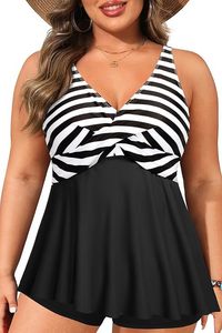 <span class=keywords><strong>Maillot</strong></span> <span class=keywords><strong>de</strong></span> <span class=keywords><strong>bain</strong></span> une pièce sexy à col en V croisé pour femme, <span class=keywords><strong>grande</strong></span> <span class=keywords><strong>taille</strong></span>, effet ventre plat, froncé, <span class=keywords><strong>amincissant</strong></span>, tenue <span class=keywords><strong>de</strong></span> plage - Product Image 3